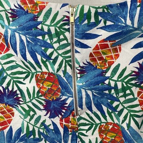 Tabitha Webb Tropical Pineapple Print Sleeveless Shift Dress Women’s Size 12 - Picture 5 of 9